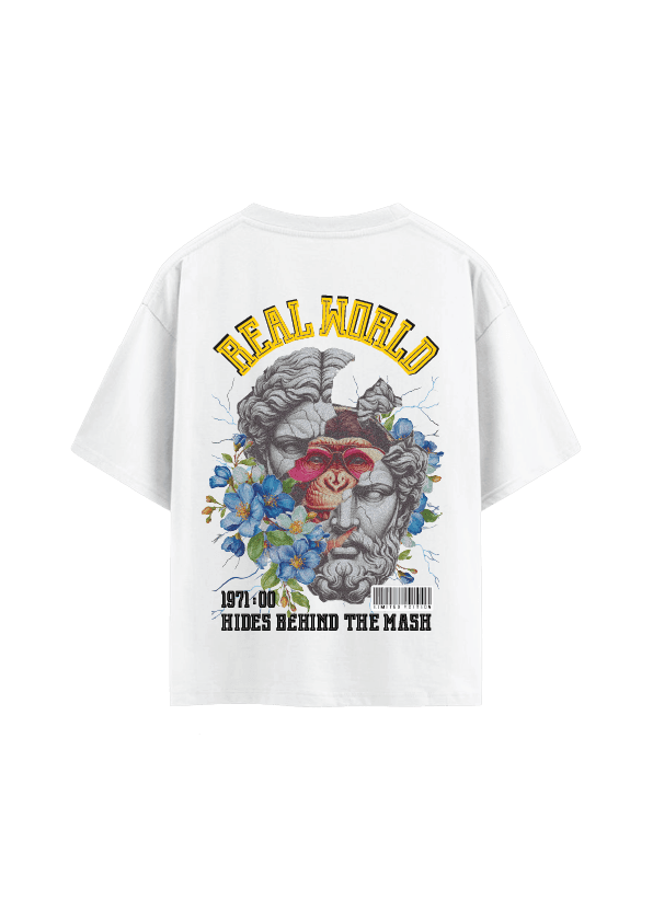 REAL WORLD MASK TEE Back